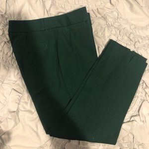 Sloan fit ankle pant in forest green